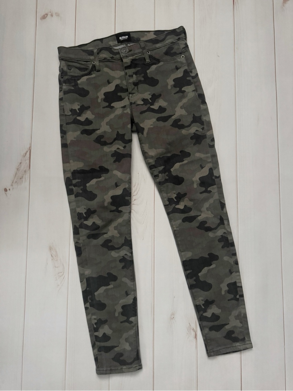 Hudson Camo Ankle Skinny Jeans